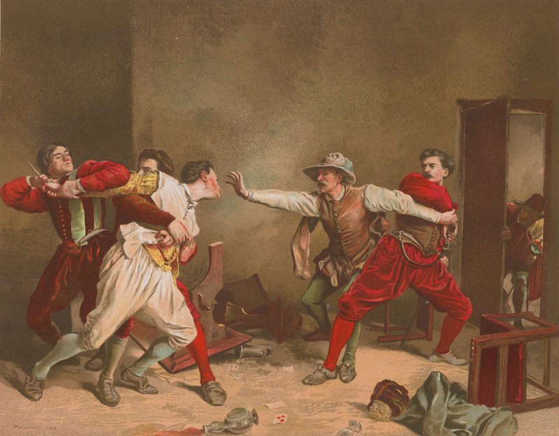Der Streit von Jean-Louis Ernest Meissonier