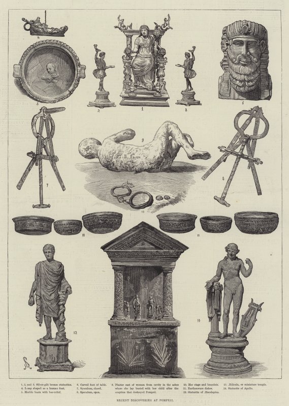 Neueste Entdeckungen in Pompeji von Johann Nepomuk Schonberg