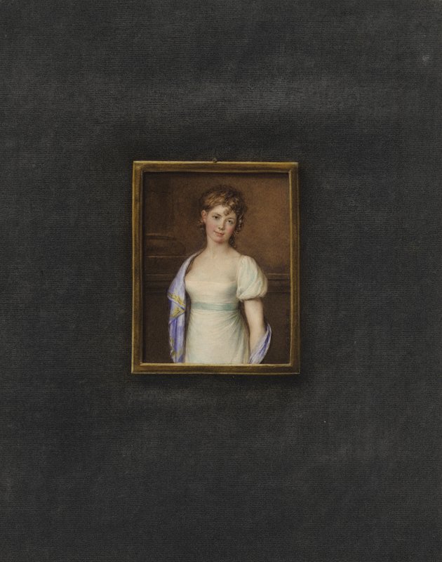 Porträt einer unbekannten jungen Frau von Johann Friedrich Leybold