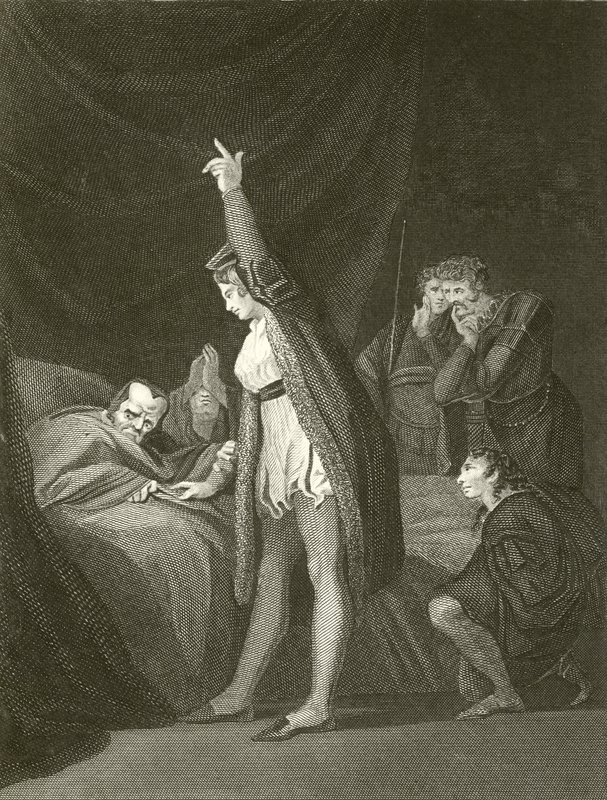 Der Tod von Kardinal Beaufort von Johann Heinrich Füssli