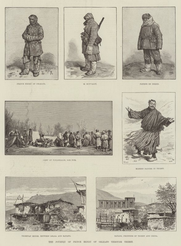 Die Reise von Prinz Heinrich von Orléans durch Tibet von Johann Nepomuk Schonberg