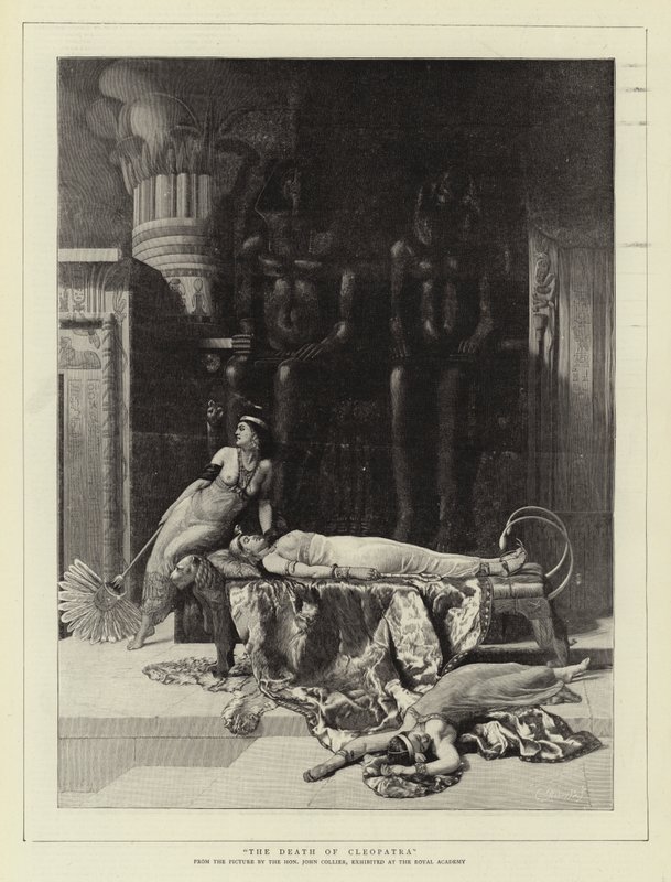 Der Tod der Kleopatra von John Collier