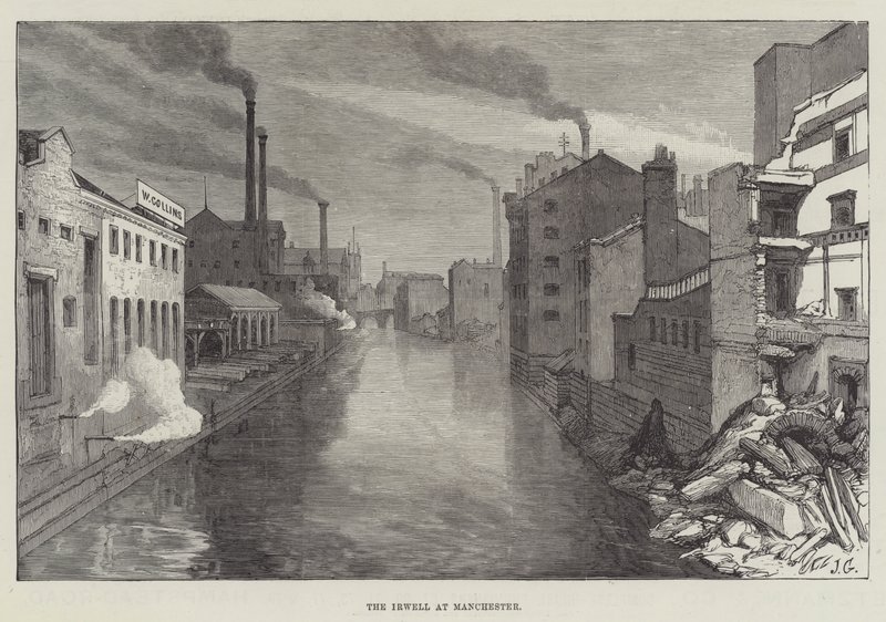 Der Irwell in Manchester von John Gilbert