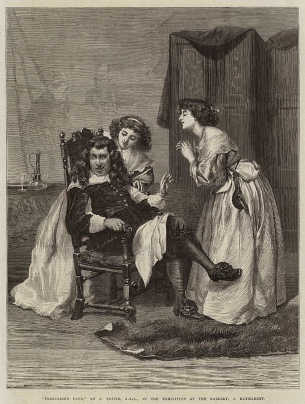 Papa überreden von John Pettie