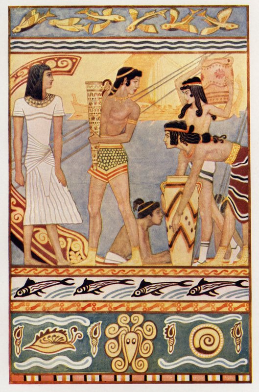 Seehändler aus Kreta (Farblithografie) von John (after) Duncan