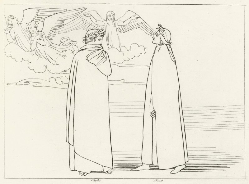 Der Chor, Fegefeuer, Gesang 17 (Gravur) von John (after) Flaxman