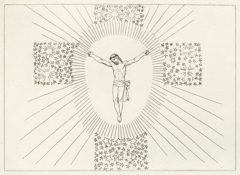 Das glorreiche Kreuz, Paradies, Gesang 14 (Stich) von John (after) Flaxman
