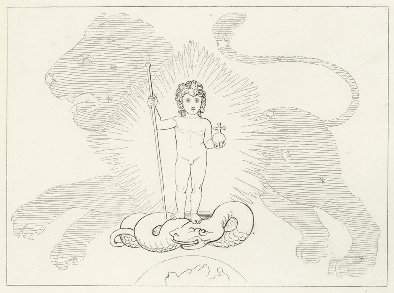 Der Säugling Heiland, Paradies, Gesang 16 von John (after) Flaxman