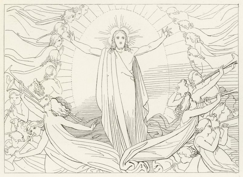 Der Triumph Christi, Paradies, Gesang 23 (Stich) von John (after) Flaxman