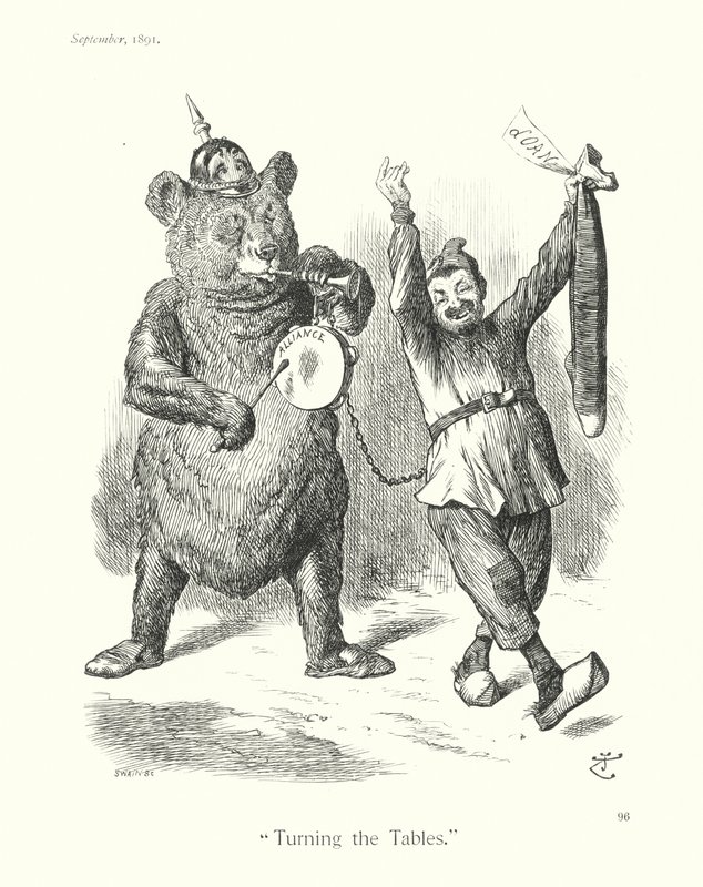 Sir John Tenniel Karikatur: "Die Tische drehen" von John (after) Tenniel