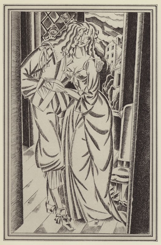 Illustration für Moll Flanders von Daniel Defoe von John Austen