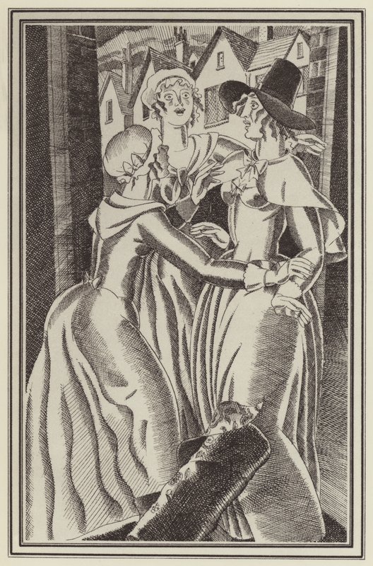 Illustration für Moll Flanders von Daniel Defoe von John Austen