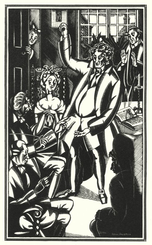 Illustration für Tristram Shandy von Laurence Sterne von John Austen