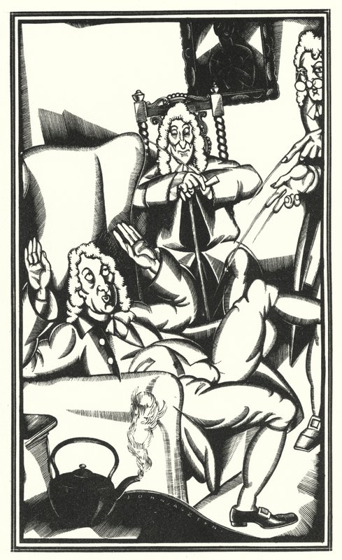 Illustration für Tristram Shandy von Laurence Sterne von John Austen