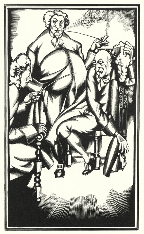Illustration für Tristram Shandy von Laurence Sterne von John Austen