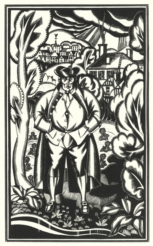 Illustration für Tristram Shandy von Laurence Sterne von John Austen
