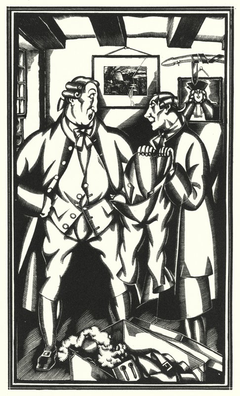 Illustration für Tristram Shandy von Laurence Sterne von John Austen