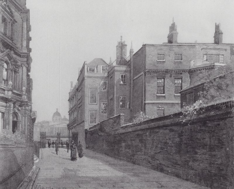 Verlorenes London: Passage in Spring Gardens vom Trafalgar Square zum Mall von John Crowther