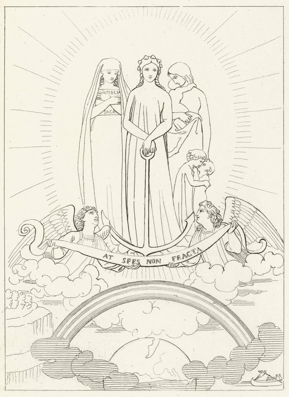Glaube, Hoffnung und Nächstenliebe von John Flaxman