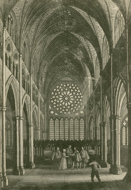 Leonard verhindert die Ehe des Earl of Rochester mit Amabel im Chor von Saint Paul