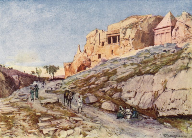 Die Felsengräber des Tals von Josaphat von John Fulleylove