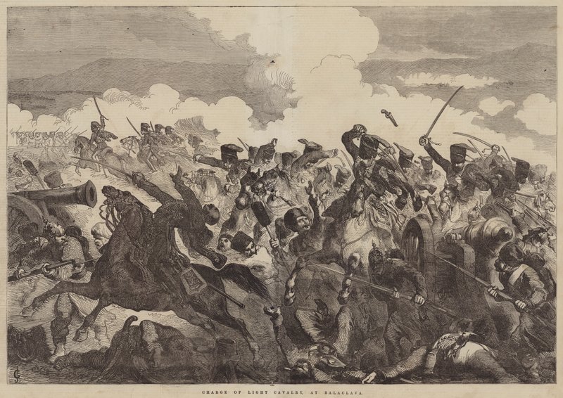 Angriff der leichten Kavallerie bei Balaklawa von John Gilbert