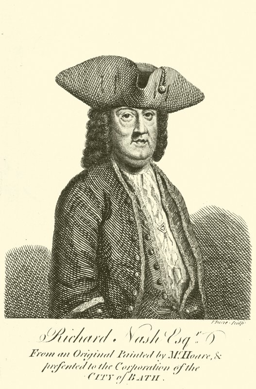 Richard Nash, bekannt als Beau Nash, walisischer Dandy, Spieler und Zeremonienmeister in Bath von John June