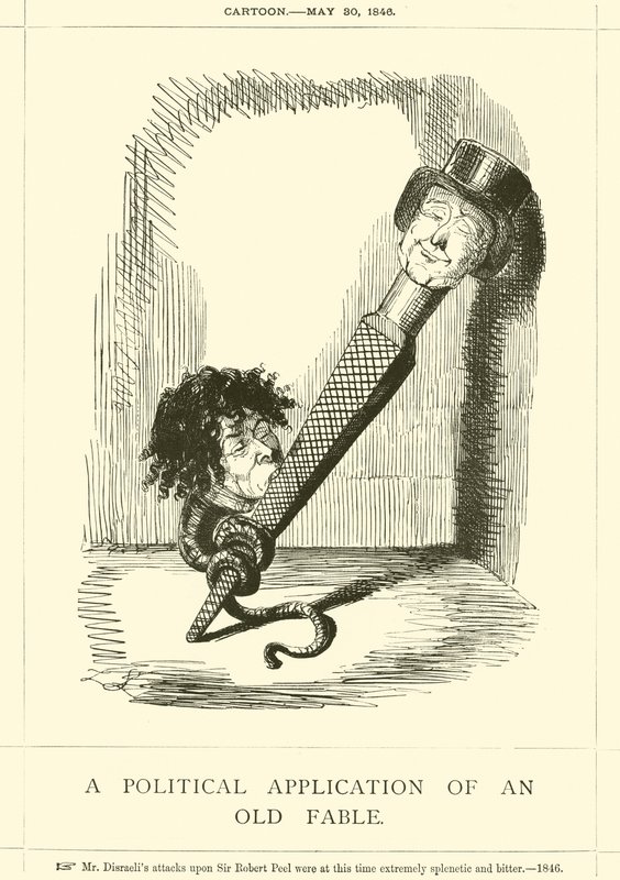 Eine politische Anwendung einer alten Fabel von John Leech