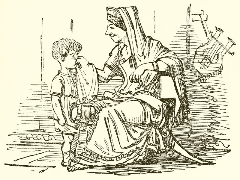 Cornelia, Mutter der Gracchi von John Leech
