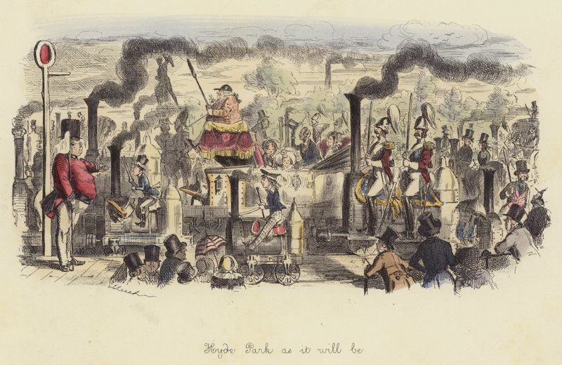 Hyde Park, wie er sein wird von John Leech