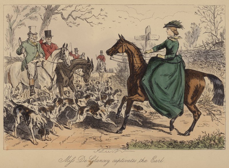 Miss De Glancey bezaubert den Earl von John Leech