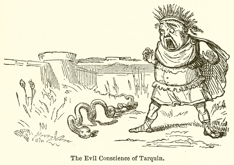 Das böse Gewissen des Tarquin von John Leech