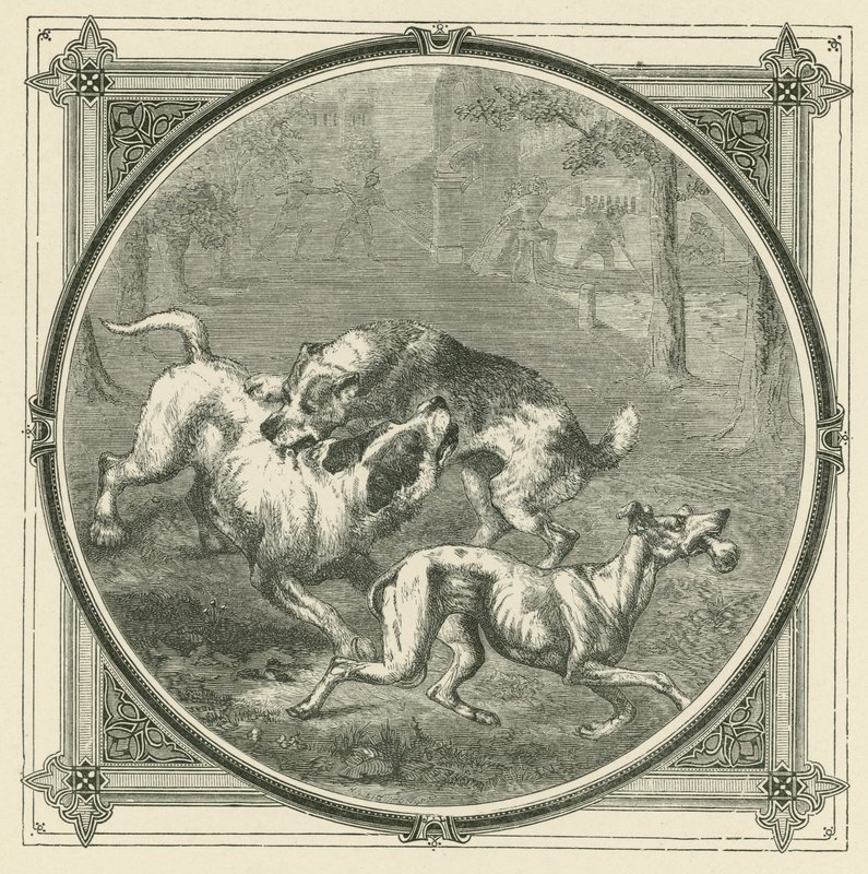Die Hunde und der Knochen von John Leighton