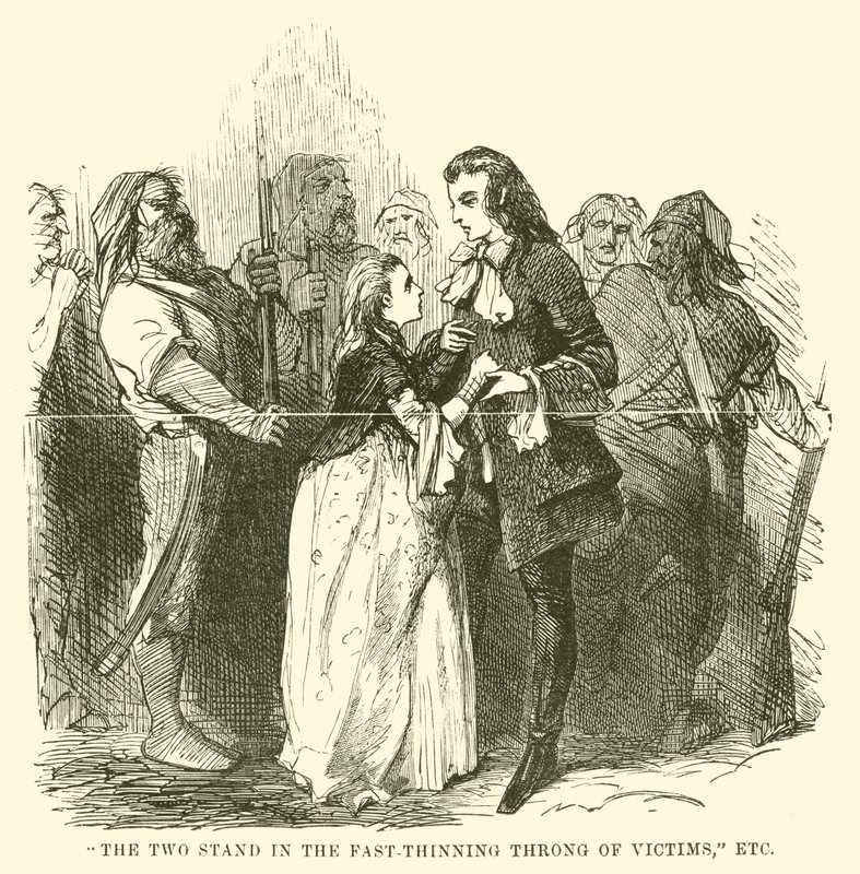 Illustration für Eine Geschichte aus zwei Städten von Charles Dickens von John McLenan