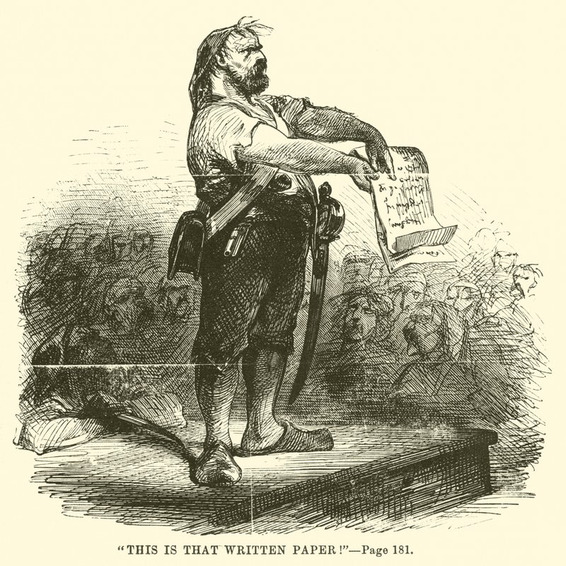 Illustration für Eine Geschichte aus zwei Städten von Charles Dickens von John McLenan