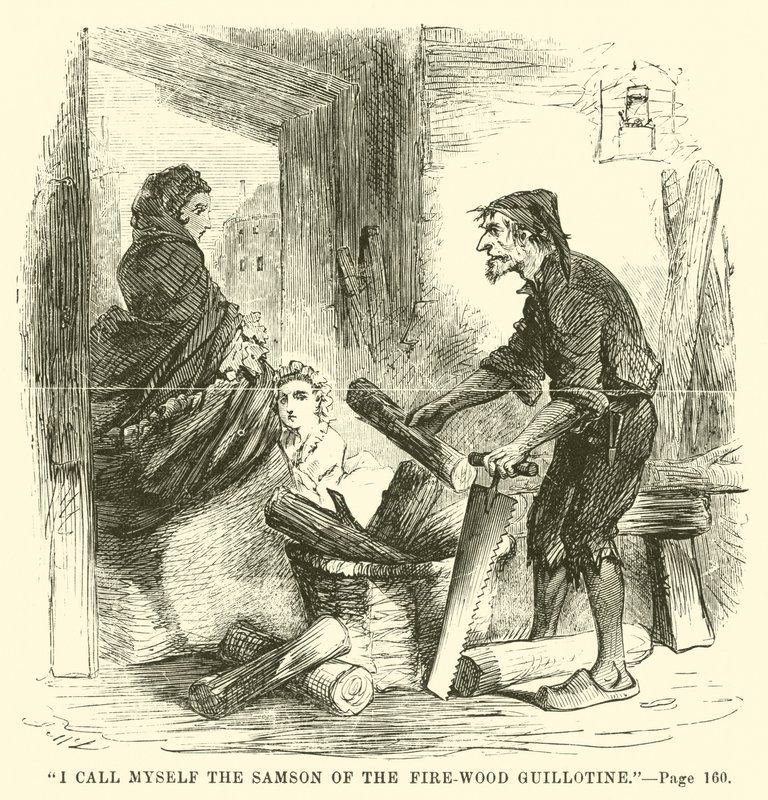 Illustration für Eine Geschichte aus zwei Städten von Charles Dickens von John McLenan