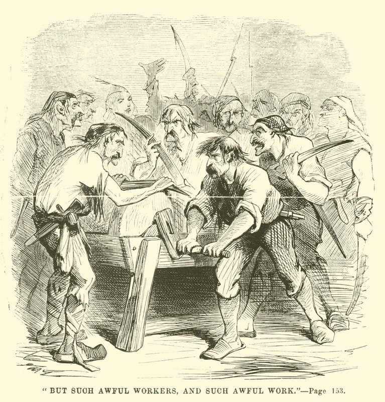 Illustration für Eine Geschichte aus zwei Städten von Charles Dickens von John McLenan
