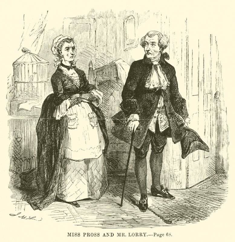 Illustration für Eine Geschichte aus zwei Städten von Charles Dickens von John McLenan