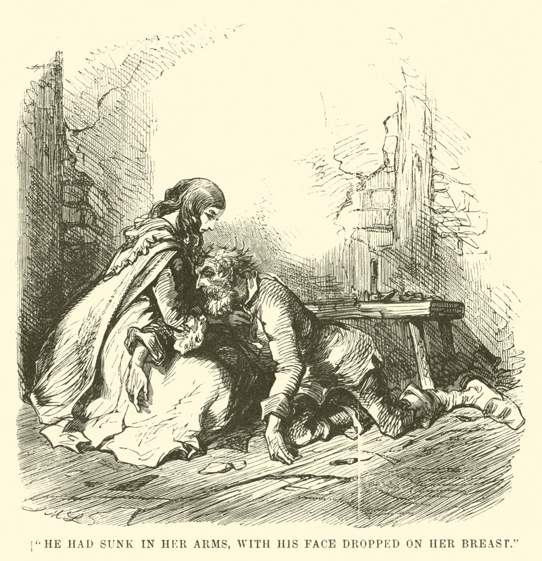 Illustration für Eine Geschichte aus zwei Städten von Charles Dickens von John McLenan