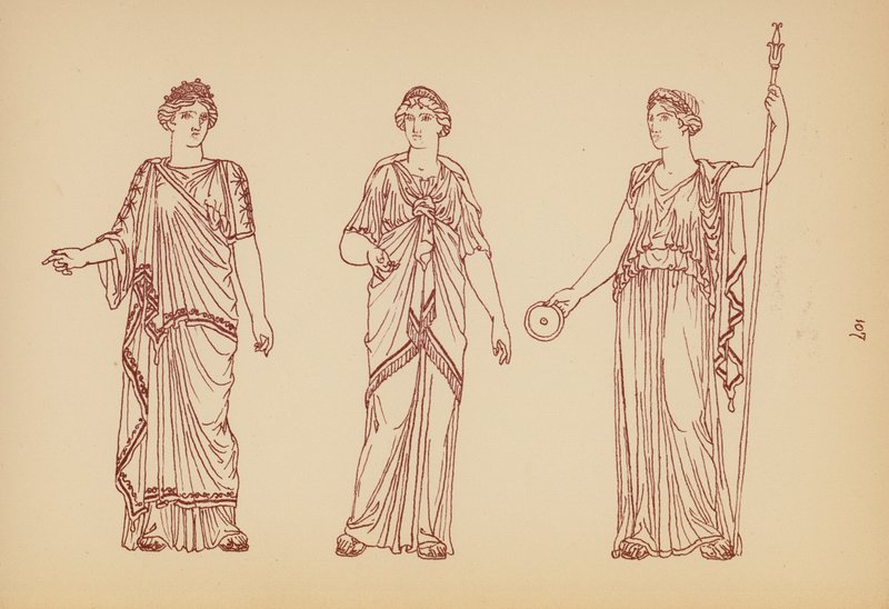 Antikes griechisches Frauenkostüm von John Moyr Smith