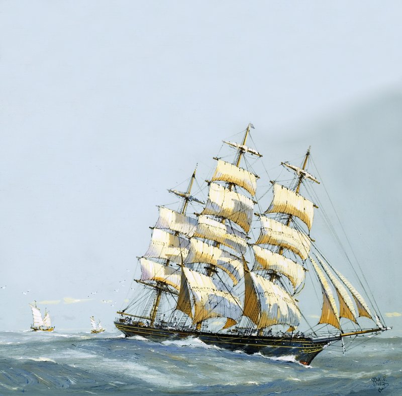 Heimkehrender Klipper beladen mit den besten Tees aus China von John S. Smith