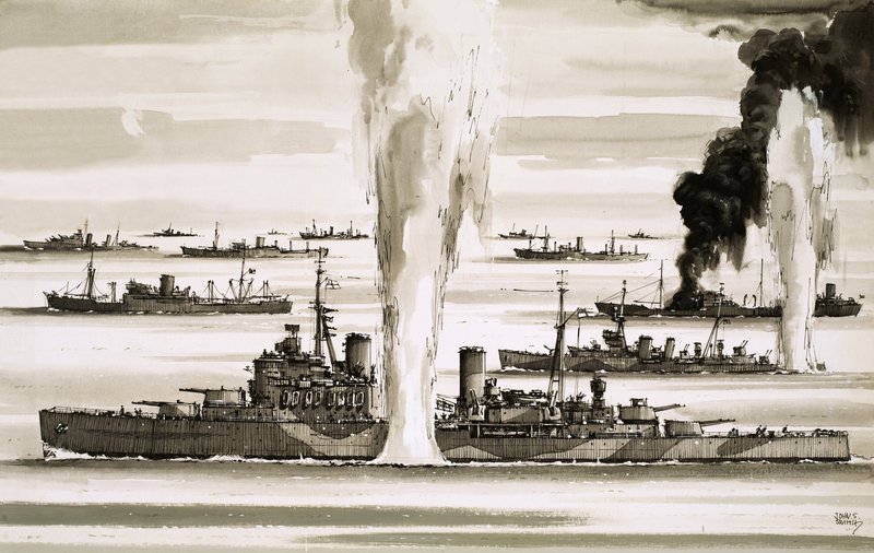 Die britische Flotte segelt während des Zweiten Weltkriegs nach Malta von John S. Smith