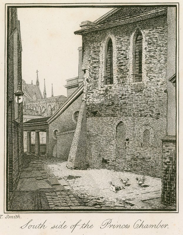 Südseite der Prinzenkammer, Westminster von John Thomas Smith