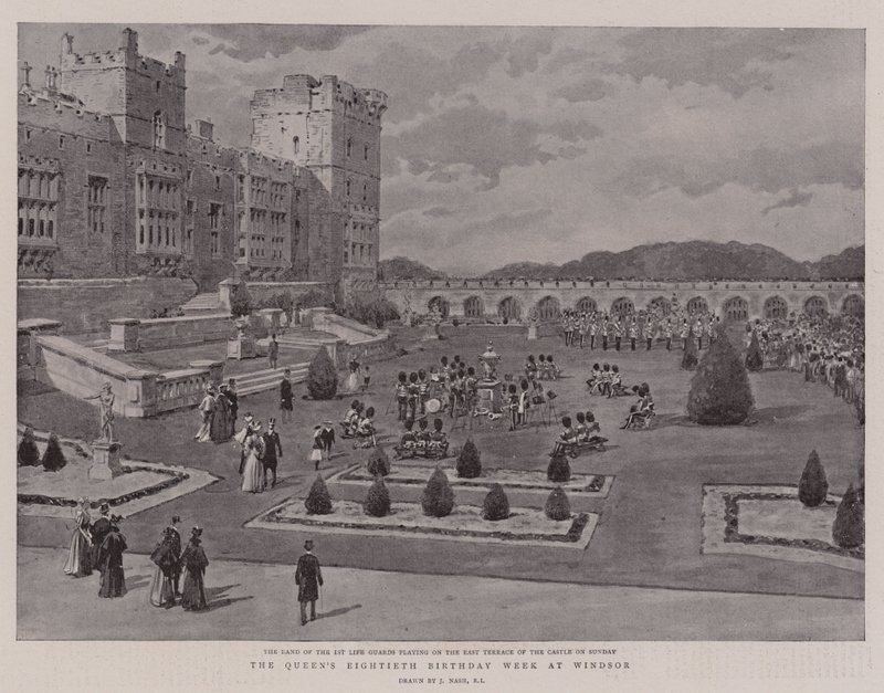 Die achtzigste Geburtstagswoche der Königin in Windsor von Joseph Nash