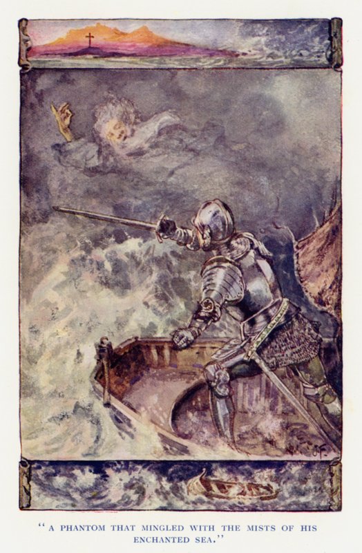 Illustration für Sir Knight of the Splendid Way von Joseph (after) Finnemore