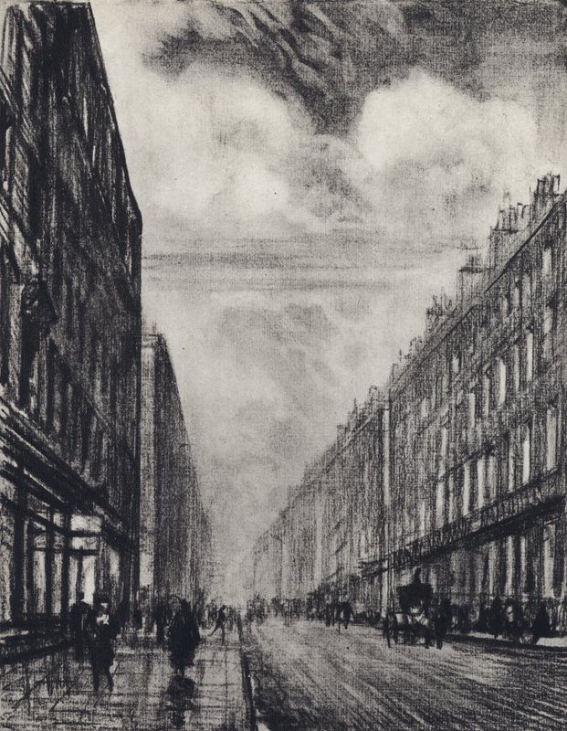 Baker Street (Lithografie) von Joseph (after) Pennell