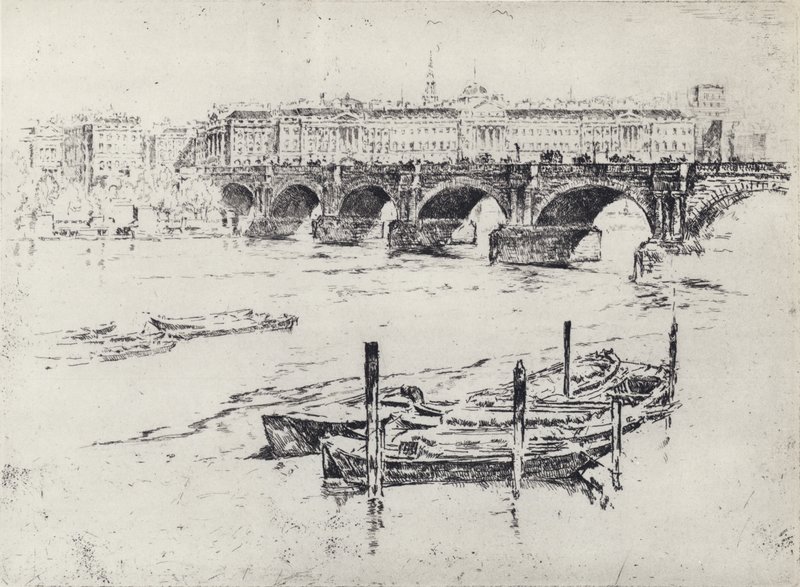 Somerset House von Joseph (after) Pennell