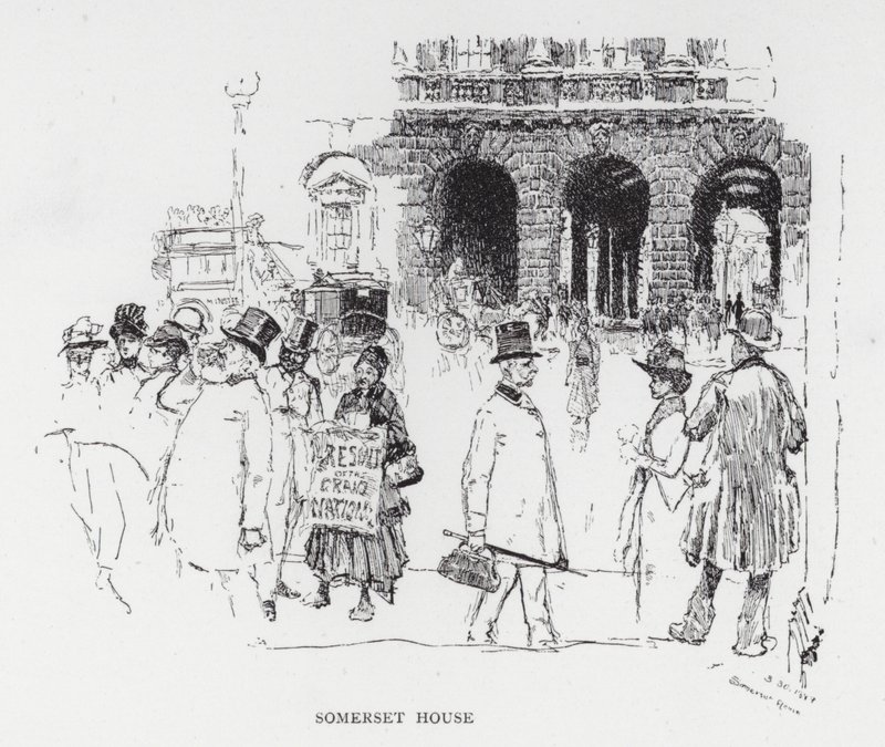 Somerset House von Joseph (after) Pennell