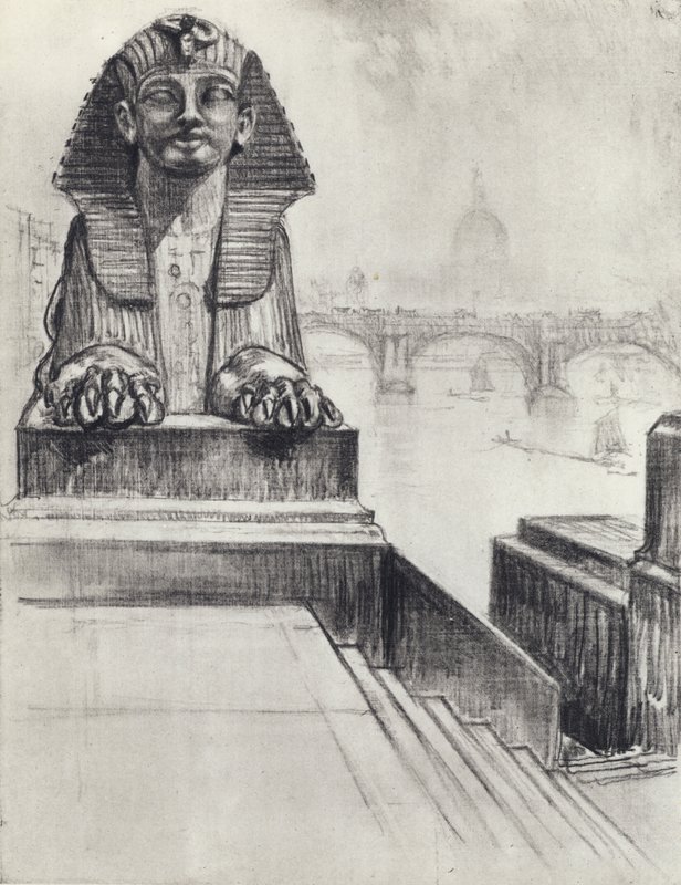 Die Sphinx (Lithografie) von Joseph (after) Pennell