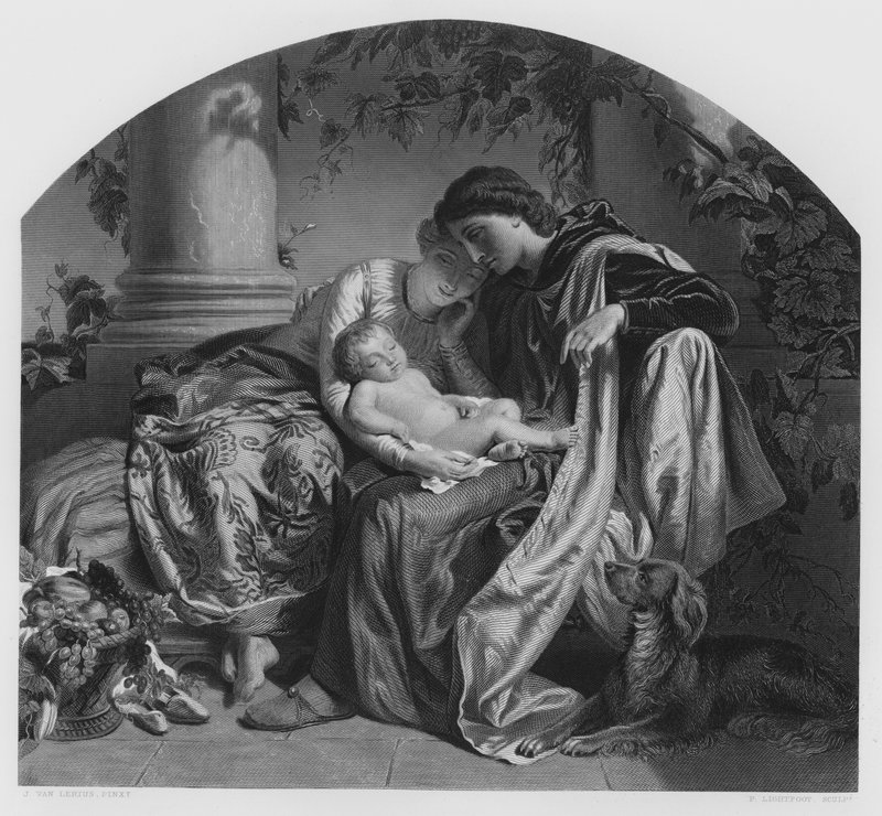 Der Erstgeborene, aus dem Bild in der Königlichen Sammlung von Joseph Henri François van Lerius